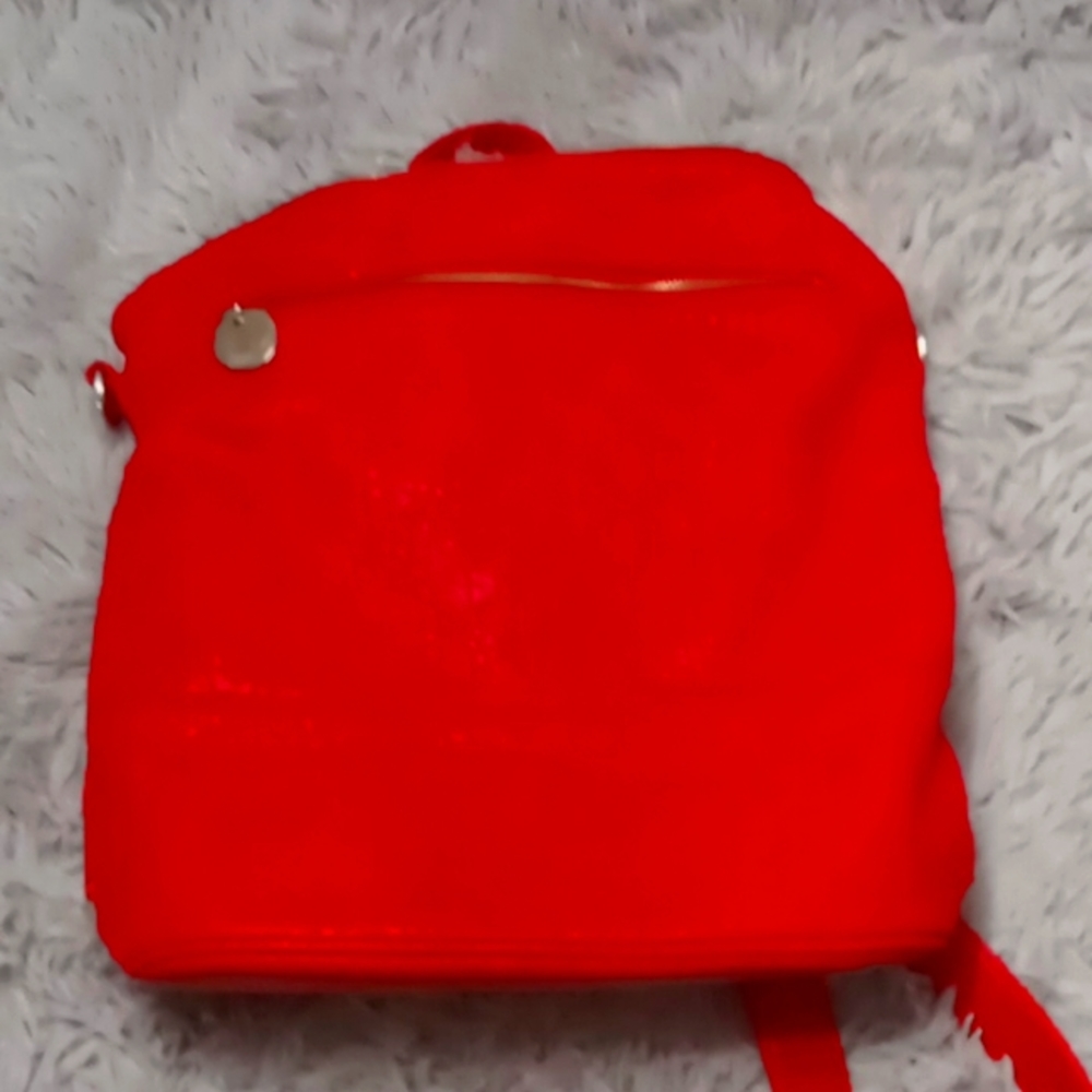 Neiman Marcus red leather large bag
